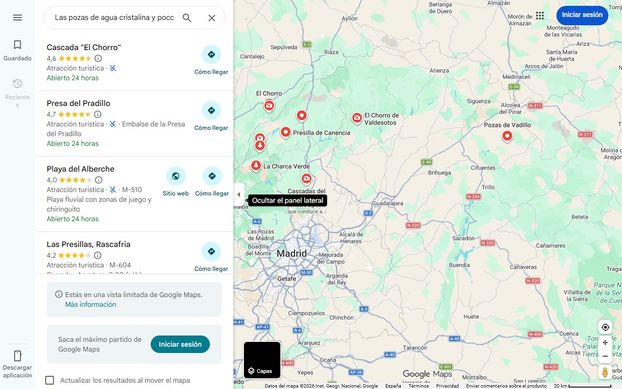 Mapa de Las pozas de agua cristalina y poco masificadas a las que hay que ir sí o sí: rodeadas de rocas y con un precioso puente romano
