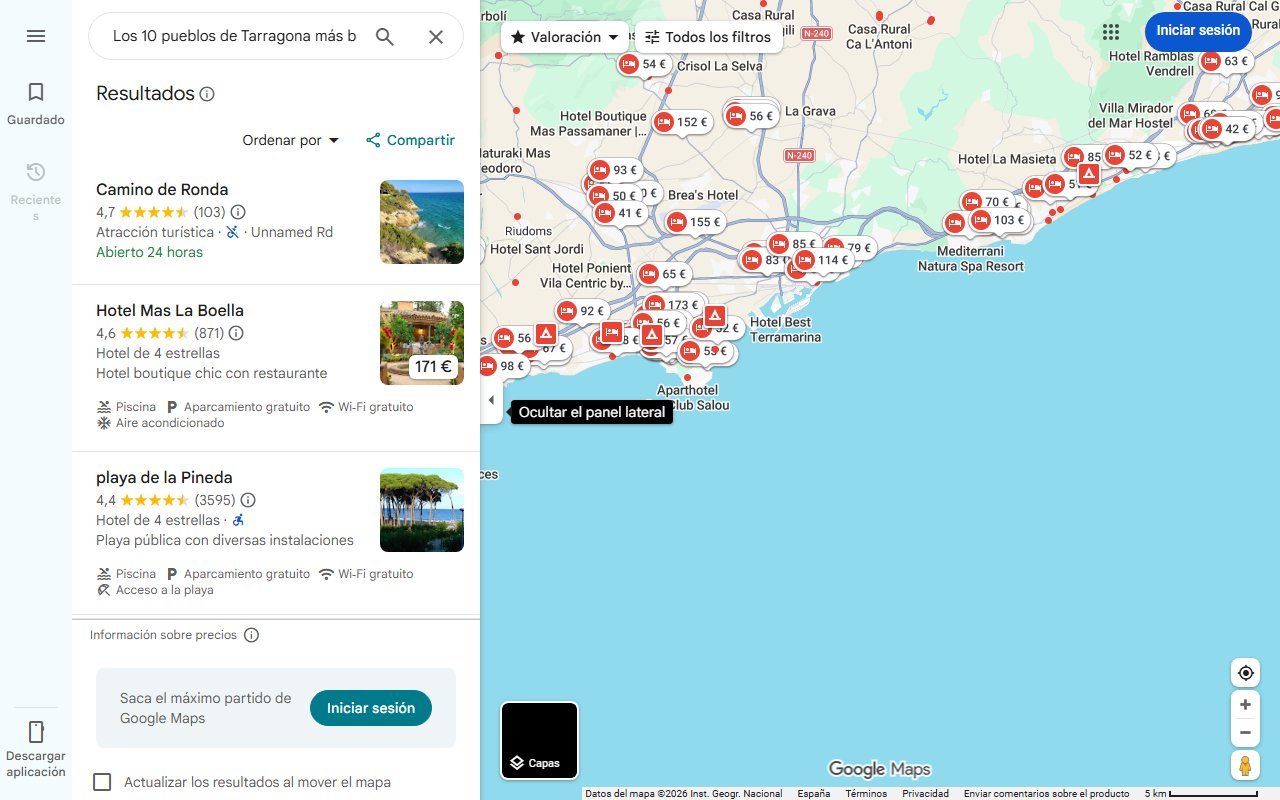 Mapa de Los 10 pueblos de Tarragona más bonitos para visitar en un día o en una escapada de fin de semana