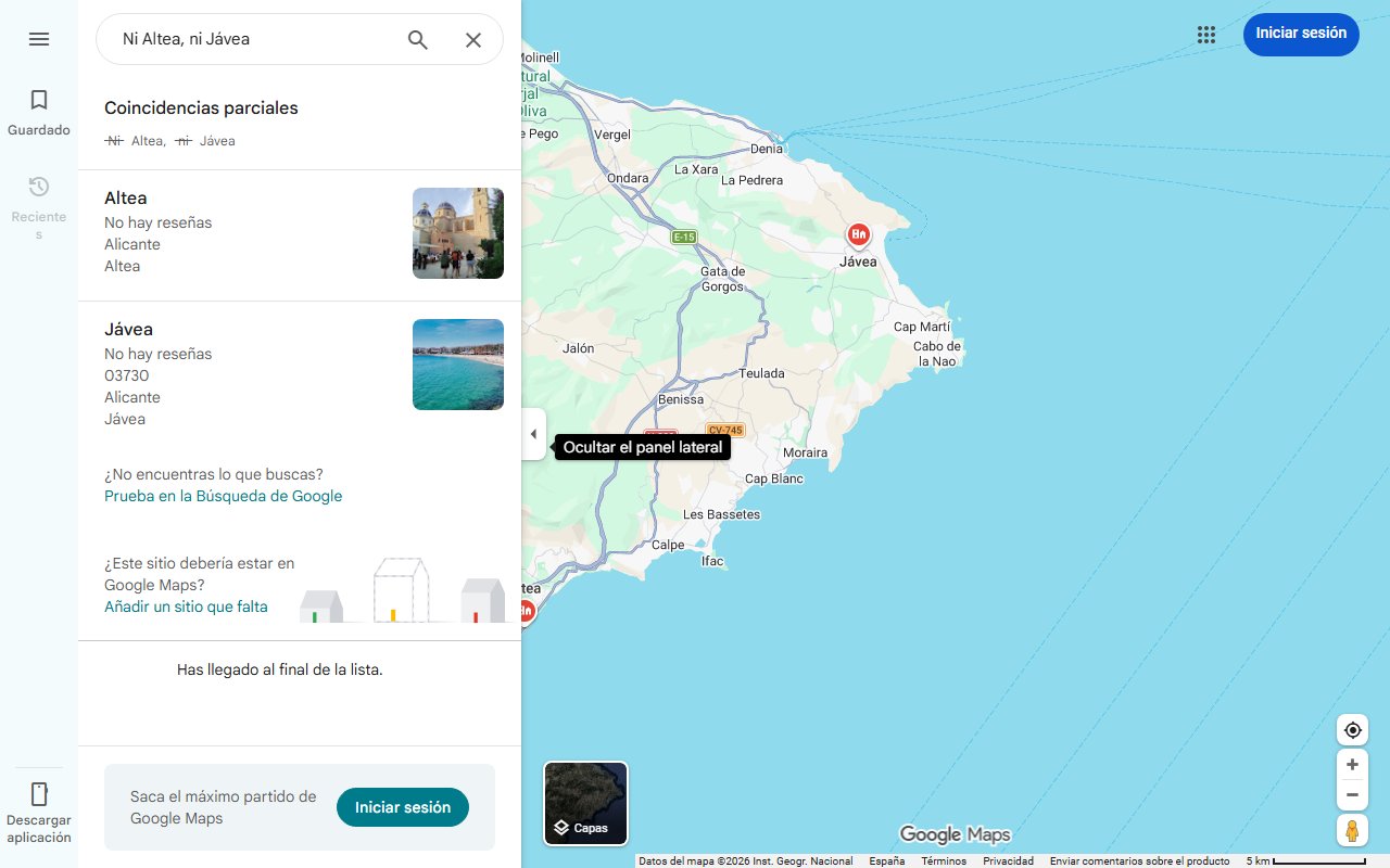 Mapa de Ni Altea, ni Jávea: el pueblo costero más bonito de la Comunidad Valenciana esconde las mejores calas de aguas turquesas del litoral