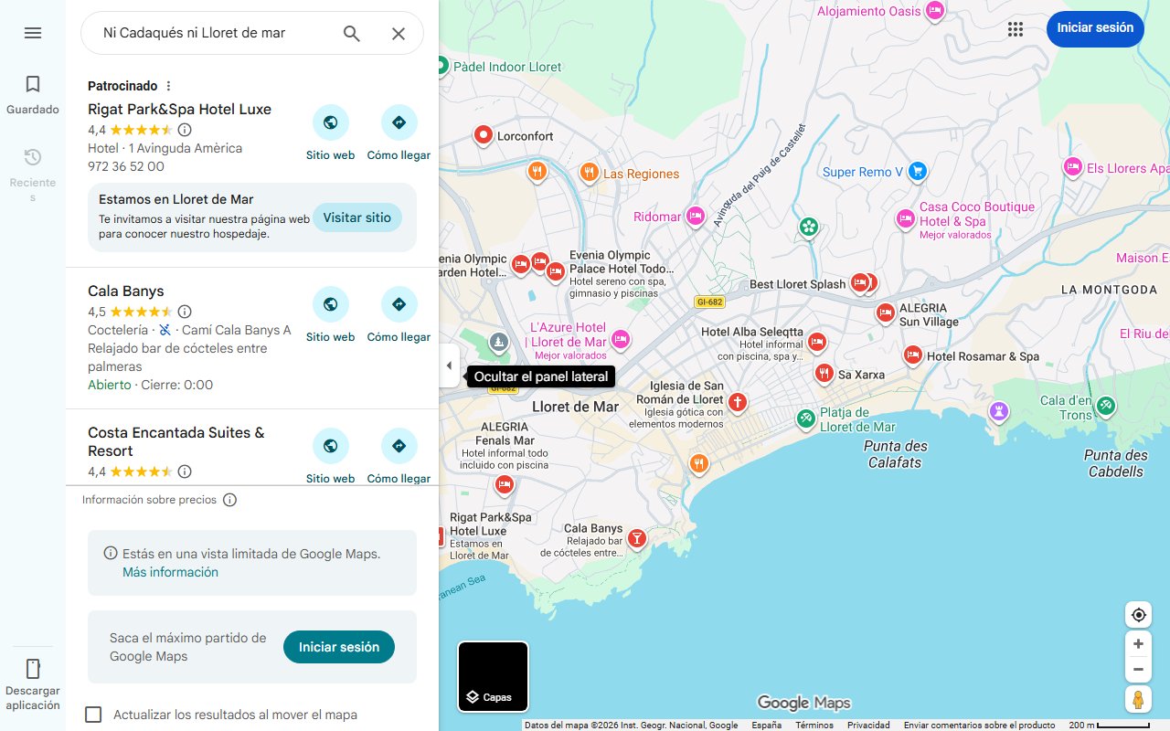 Mapa de Ni Cadaqués ni Lloret de mar: este desconocido pueblo de la Costa Brava esconde calas de ensueño y aguas cristalinas