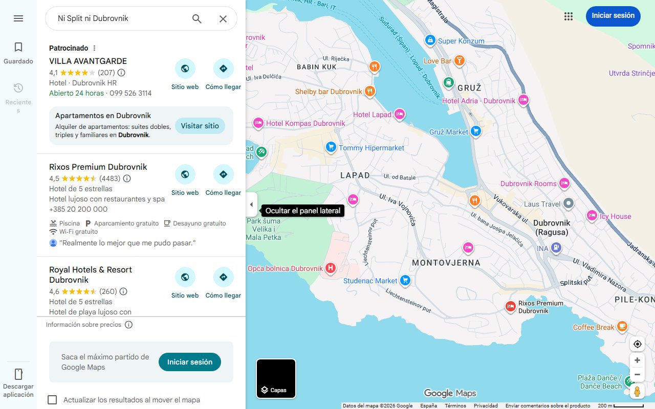 Mapa de Ni Split ni Dubrovnik: este es el paraíso croata de aguas cristalinas que pocos turistas conocen