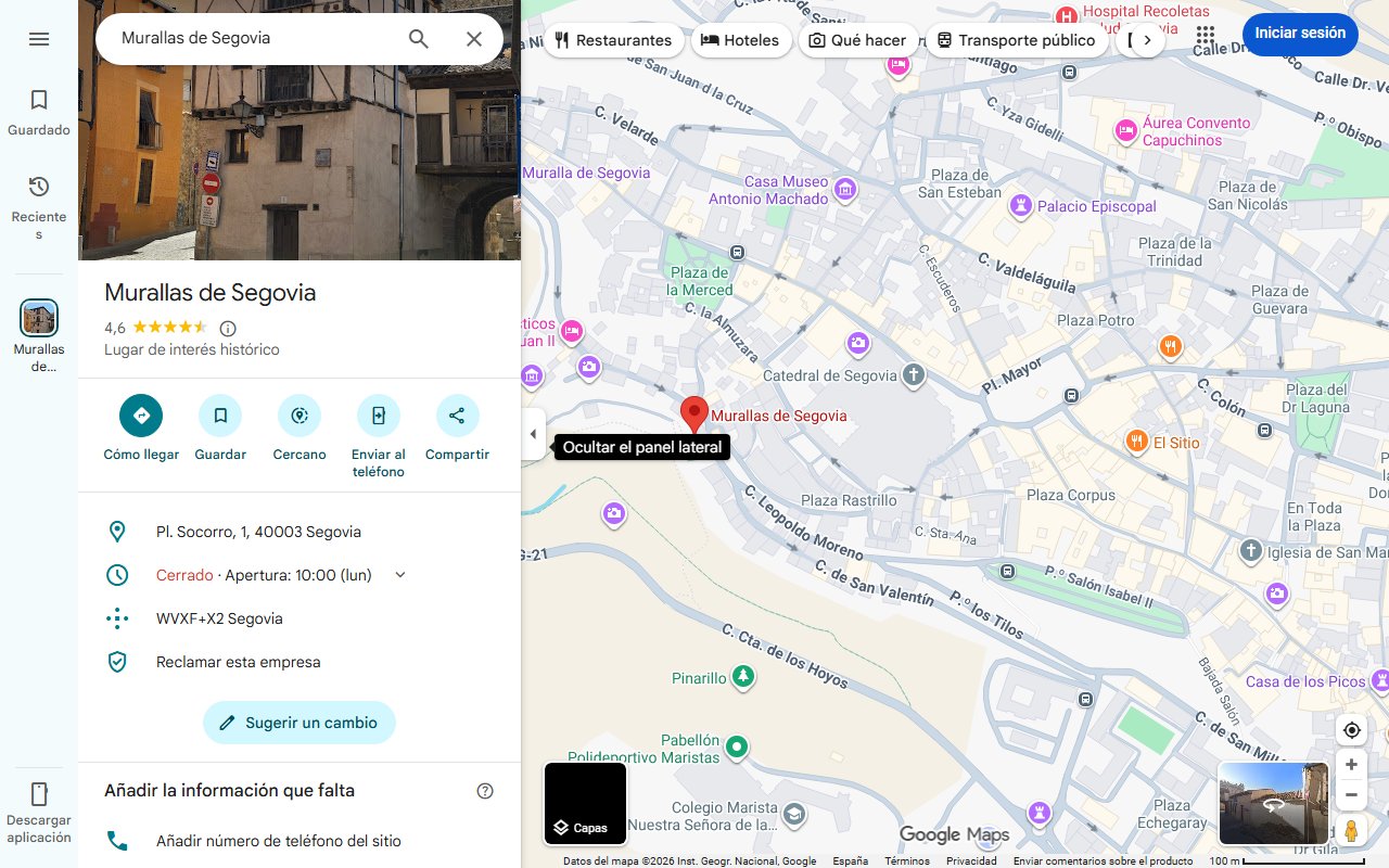 Mapa de Ni Ávila ni Segovia: uno de los castillos mejor conservados de Castilla y León llegó a ser la residencia de Felipe III