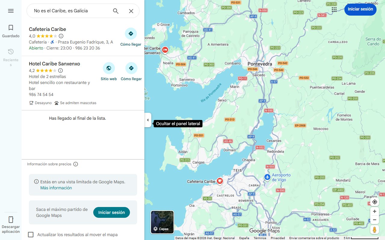 Mapa de No es el Caribe, es Galicia: este pueblo tiene playas con agua turquesa, una isla salvaje y ruinas vikingas sin salir de España