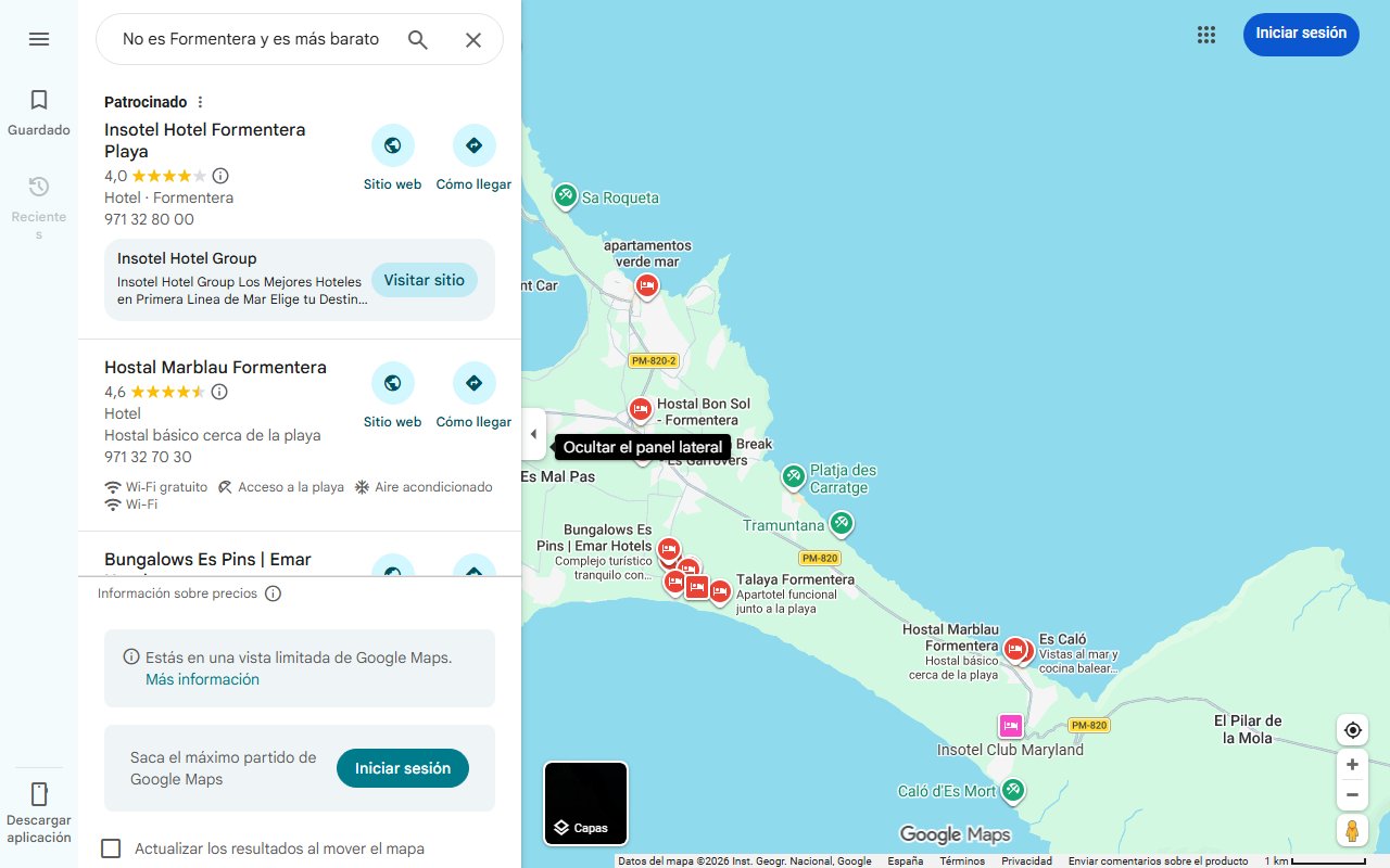 Mapa de No es Formentera y es más barato: éste es el paraíso europeo que pocas personas conocen