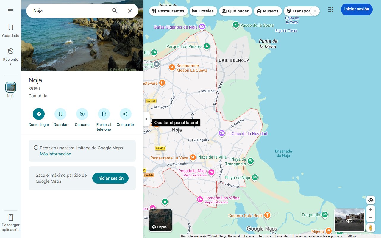 Mapa de No es Noja ni Laredo: este rincón de Cantabria tiene cinco playas espectaculares y casi nadie lo conoce