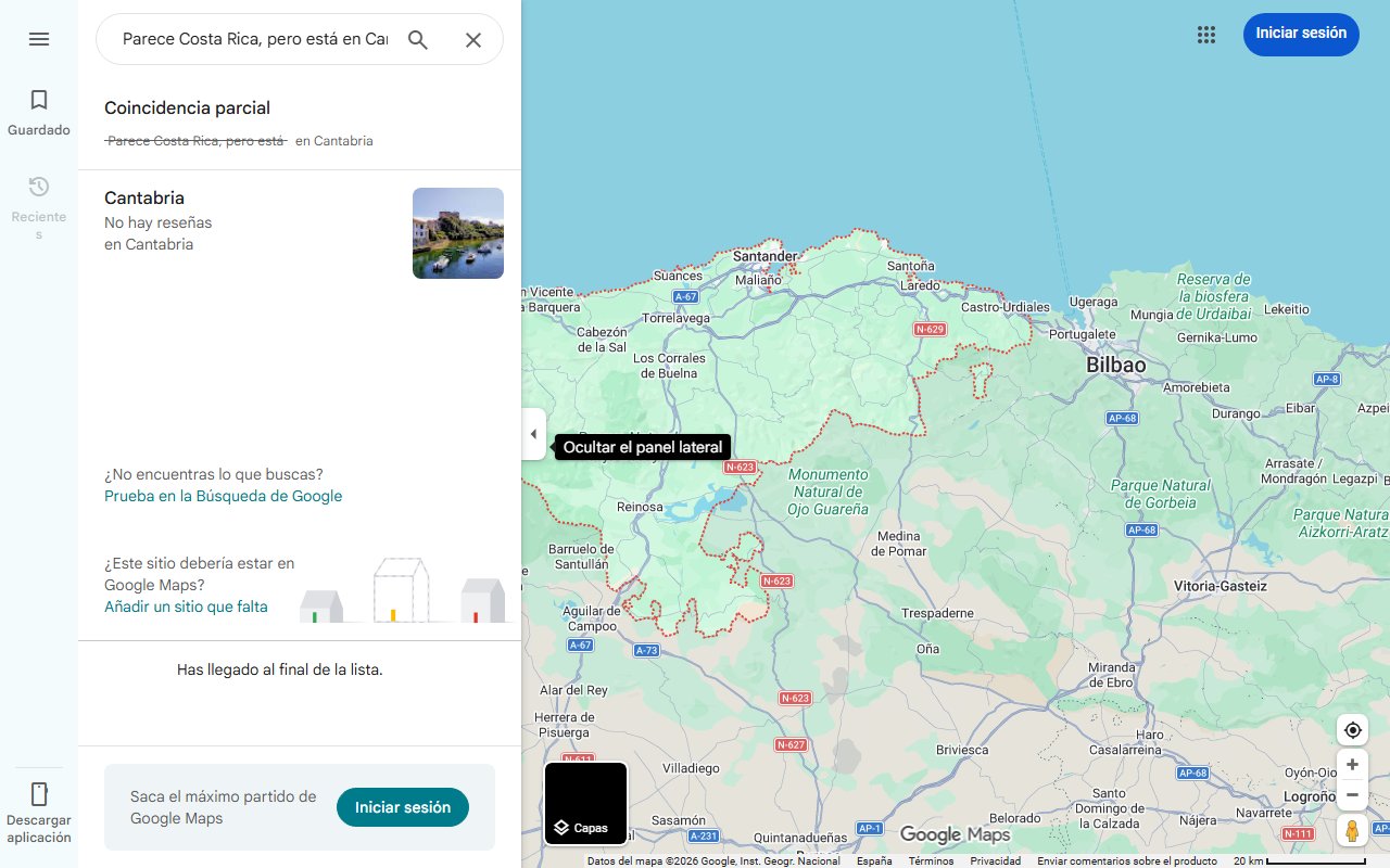 Mapa de Parece Costa Rica, pero está en Cantabria: la ruta de senderismo por la 