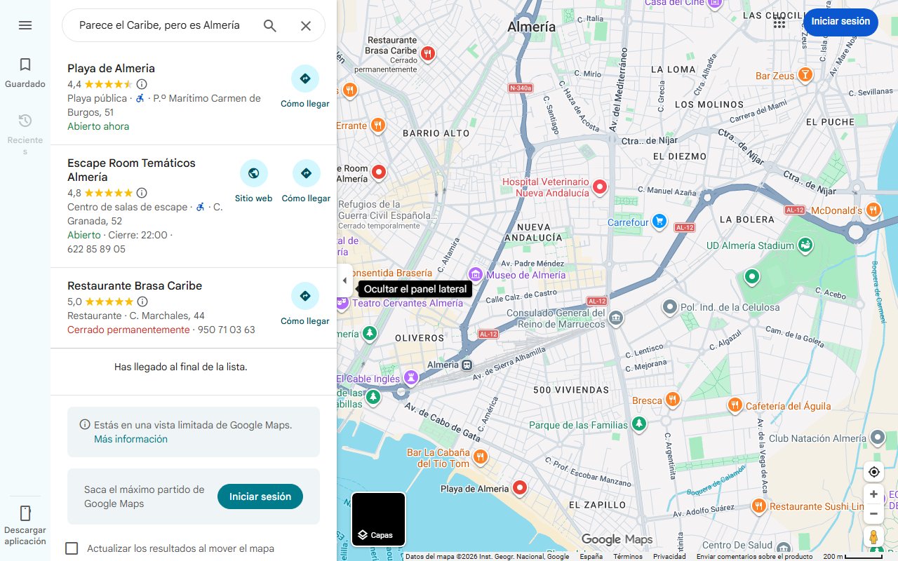 Mapa de Parece el Caribe, pero es Almería: la preciosa playa de aguas turquesa de nombre poco alentador