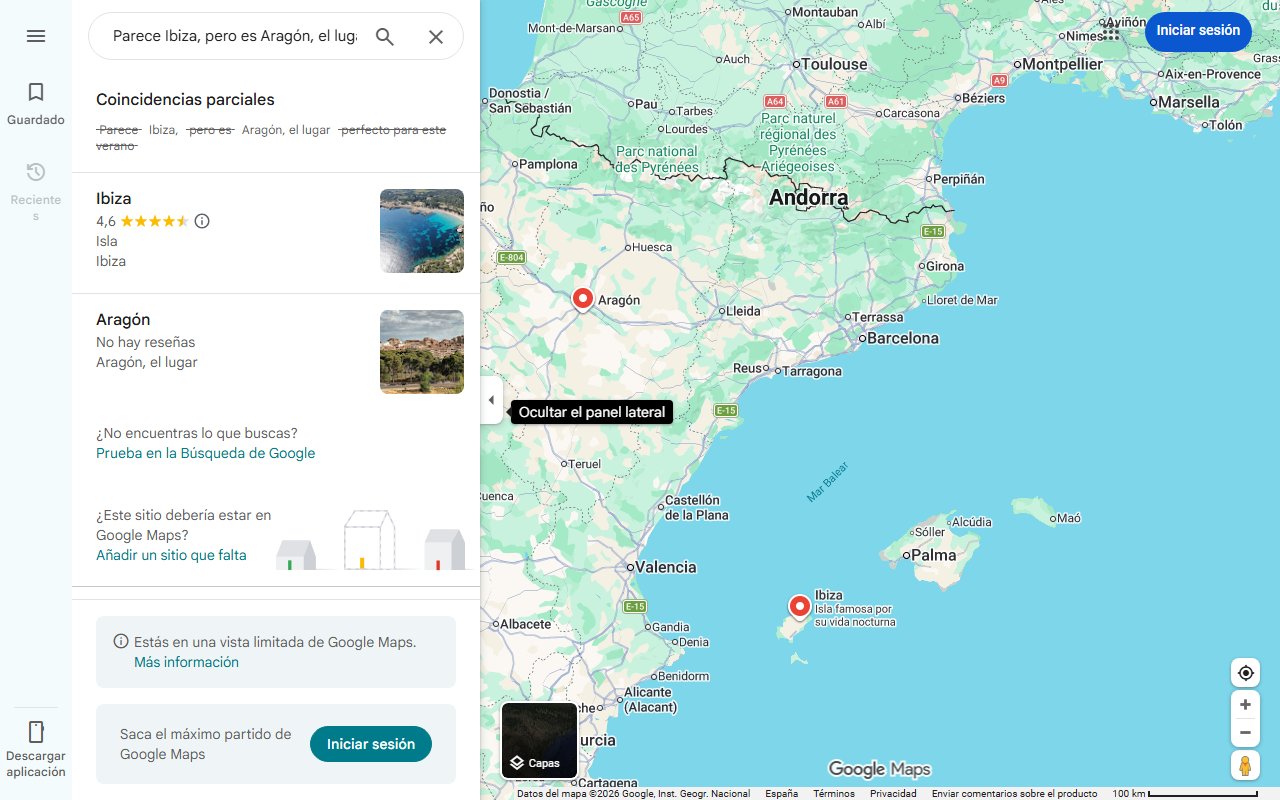 Mapa de Parece Ibiza, pero es Aragón, el lugar perfecto para este verano: 