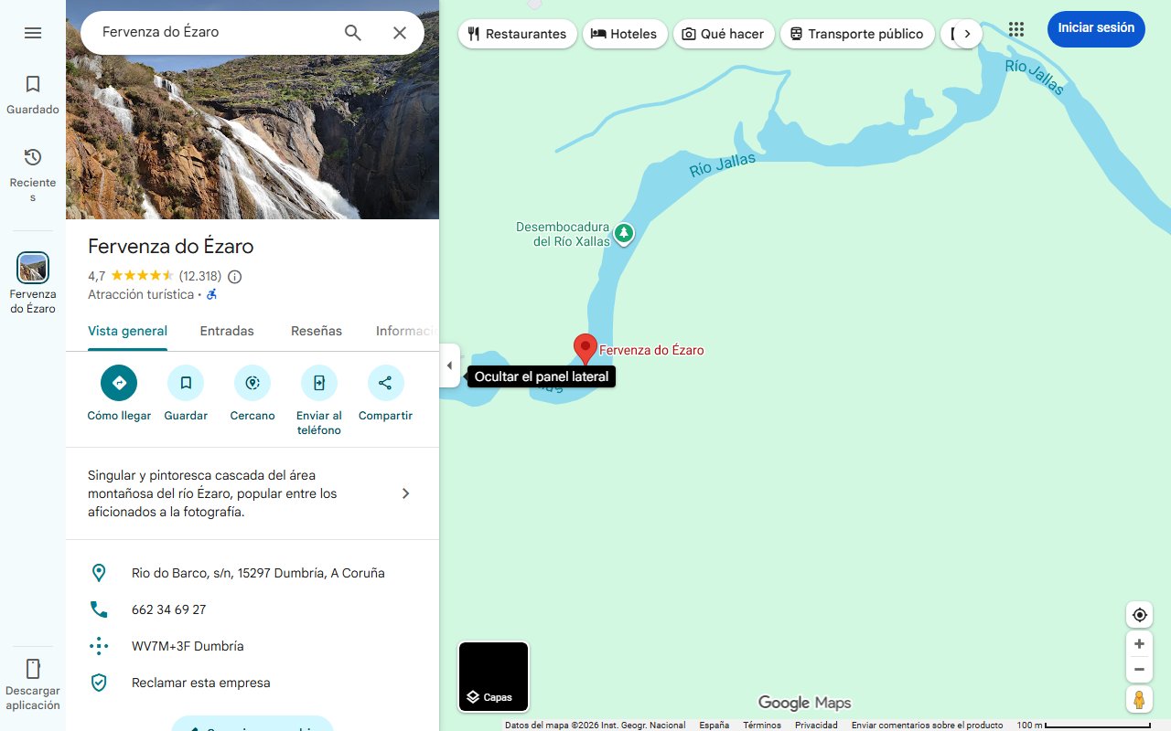 Mapa de 'Parece Ibiza, pero es Galicia': esta pequeña cala a pies de un acantilado está a 1 hora de A Coruña