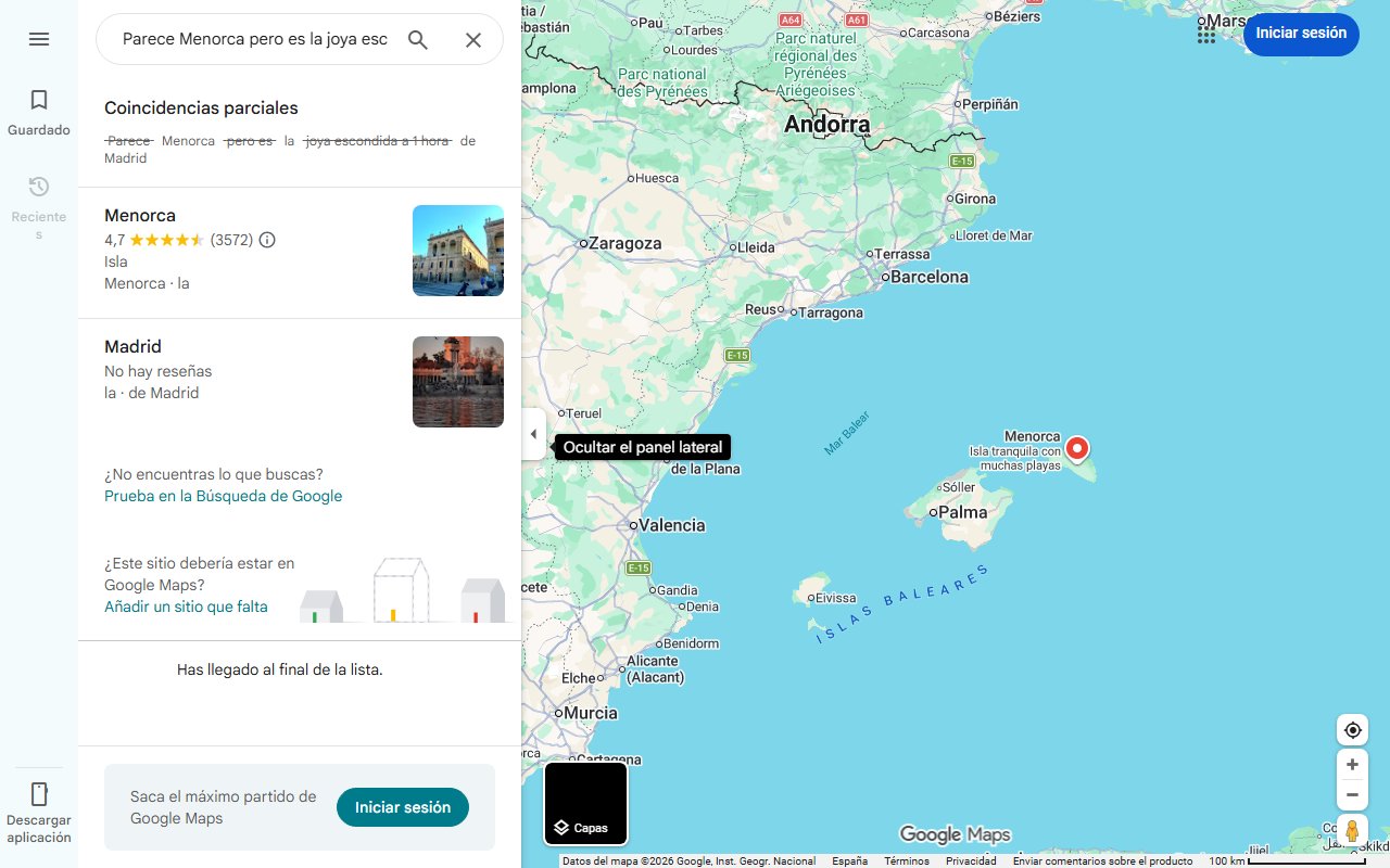 Mapa de Parece Menorca pero es la joya escondida a 1 hora de Madrid: un rincón con microclima propio ideal para una escapada