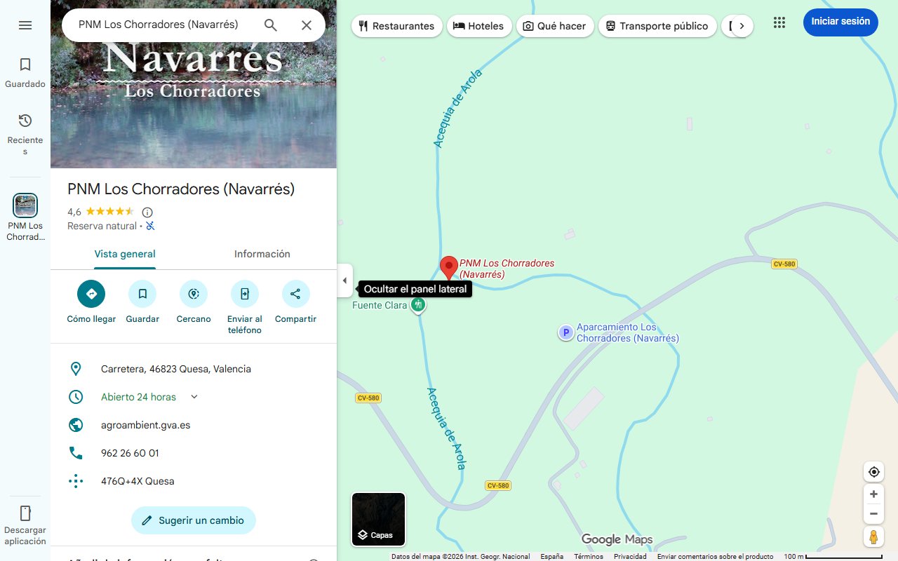 Mapa de Parece México pero está en España: el cenote de aguas turquesas que tienes que visitar obligatoriamente