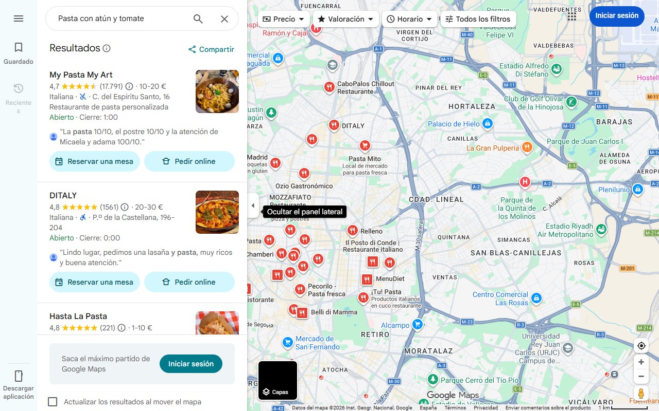 Mapa de Pasta con atún y tomate: receta súper fácil, pero deliciosa