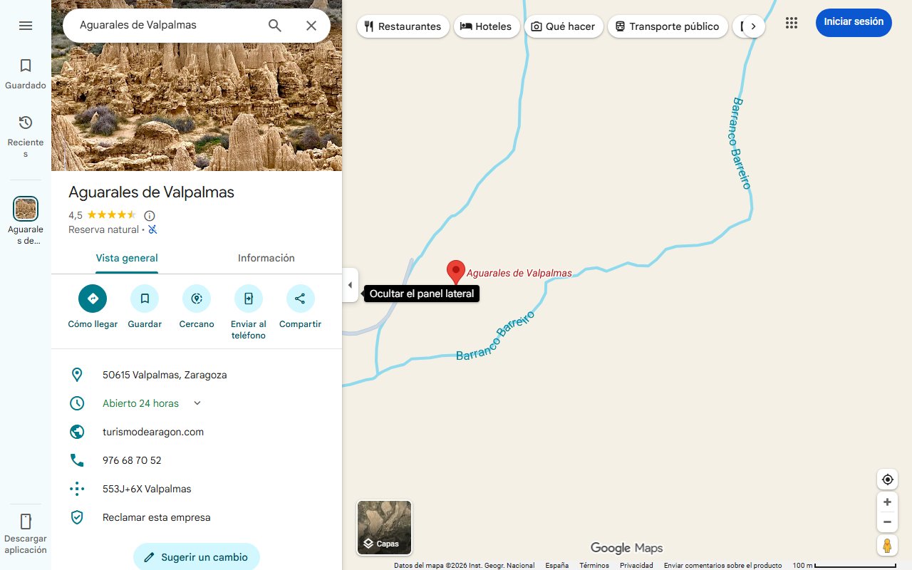 Mapa de Pequeno pueblo joyas romanico considerado capadocia aragon 22423