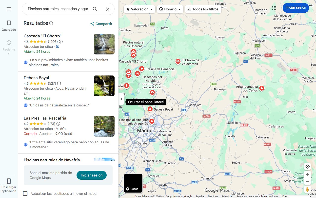 Mapa de Piscinas naturales, cascadas y agua fría en pleno verano: así es el paraíso escondido en el interior de Alicante según National Geographic