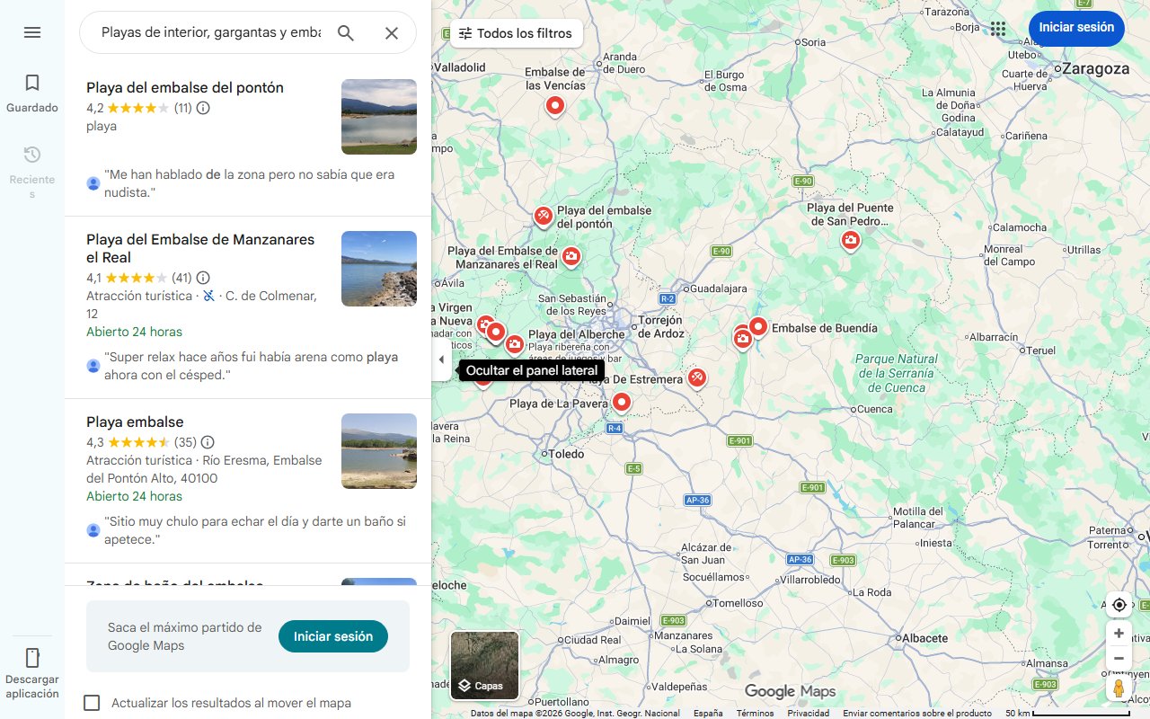 Mapa de Playas de interior, gargantas y embalses: el mapa más refrescante del verano está en Extremadura
