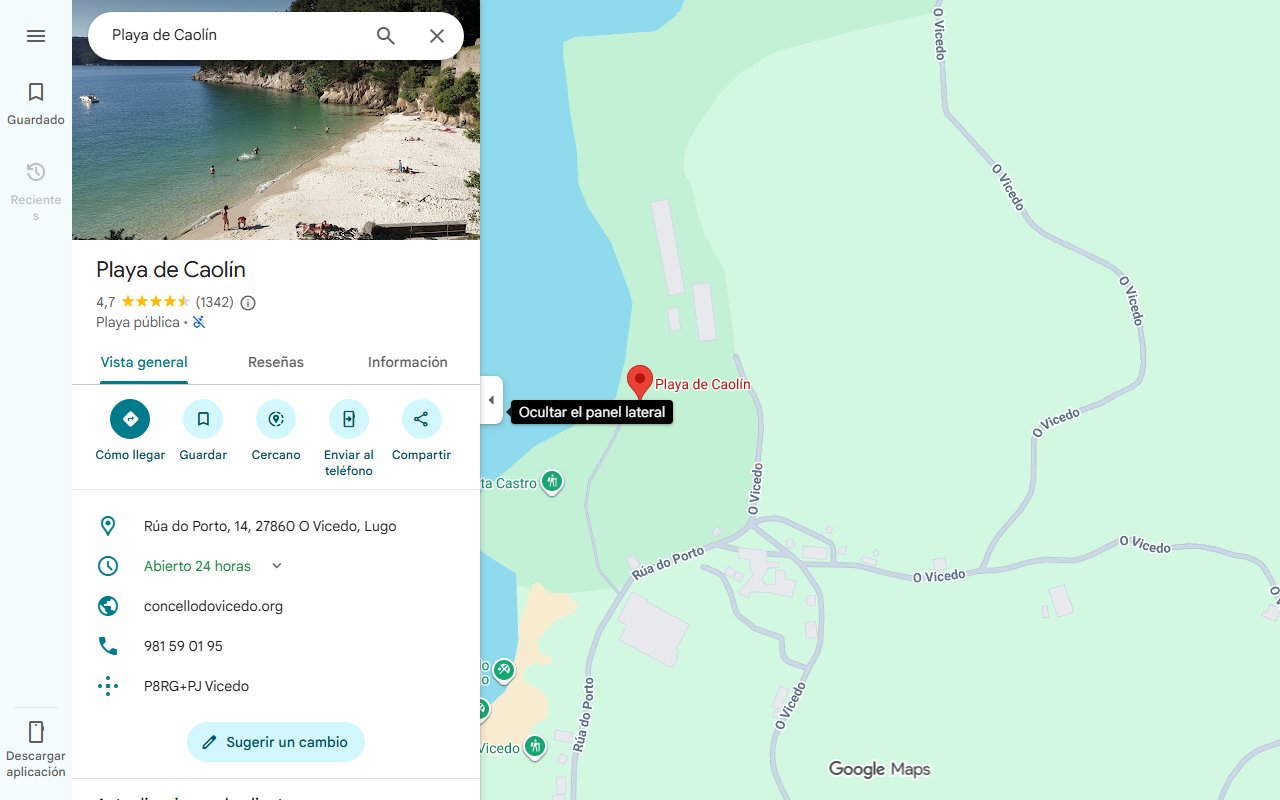 Mapa de Pocos conocen los encantos de la playa de Galicia que se ha ganado el apodo del 'Caribe gallego'