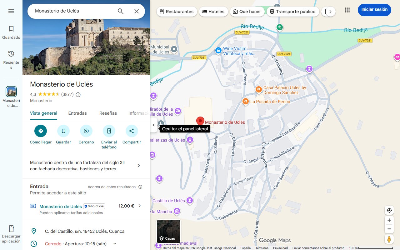 Mapa de ¿Qué pueblo de Cuenca es conocido como «El Escorial de La Mancha»?