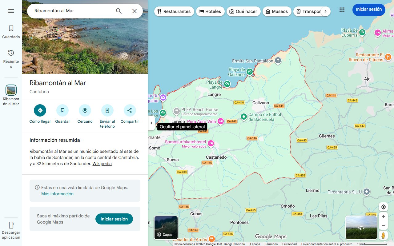 Mapa de Ribamontán al Mar: un destino familiar con playas vírgenes y rica gastronomía cántabra
