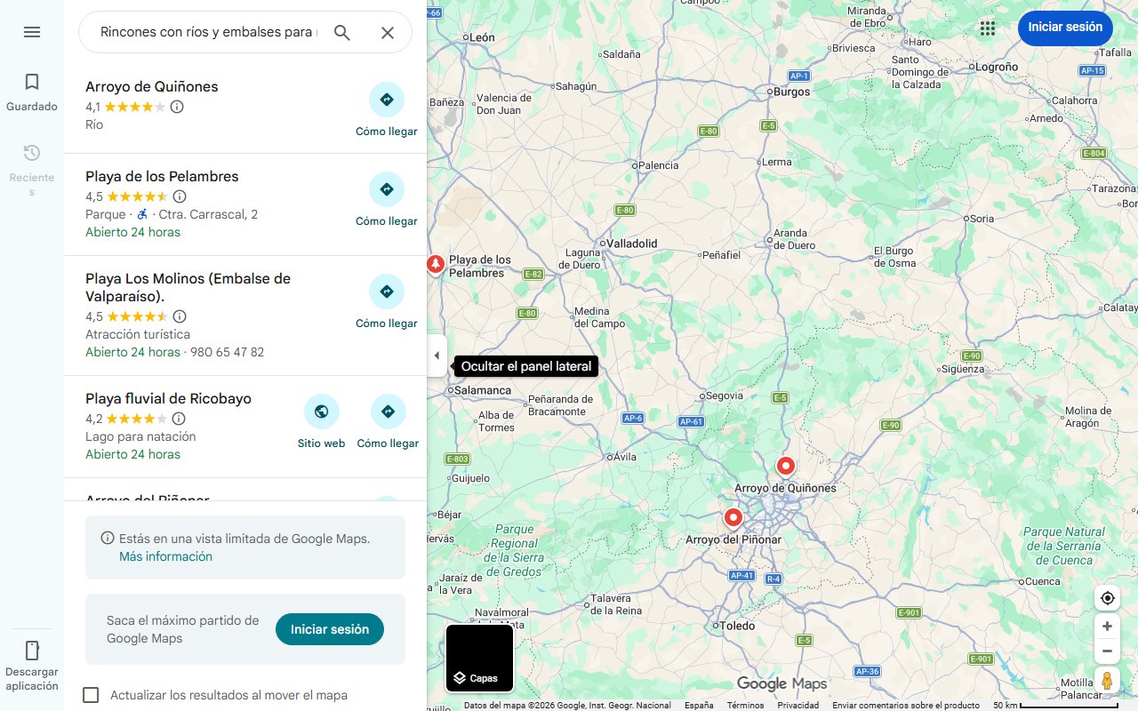 Mapa de Rincones con ríos y embalses para mojar los pies sin salir de Zamora: alternativas para combatir el calor