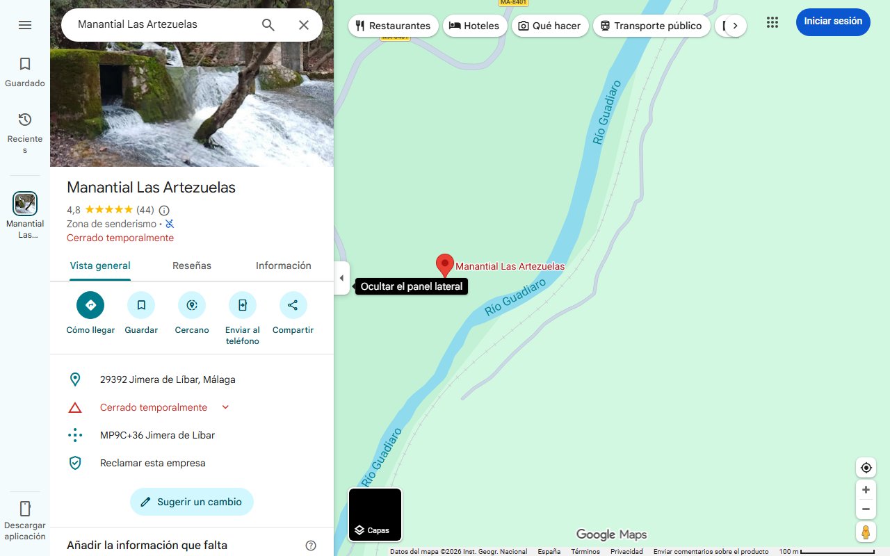 Mapa de Ruta fluvial de Jimera: El camino que une a dos de las charcas más espectaculares de la Serranía de Ronda | Diario Sur
