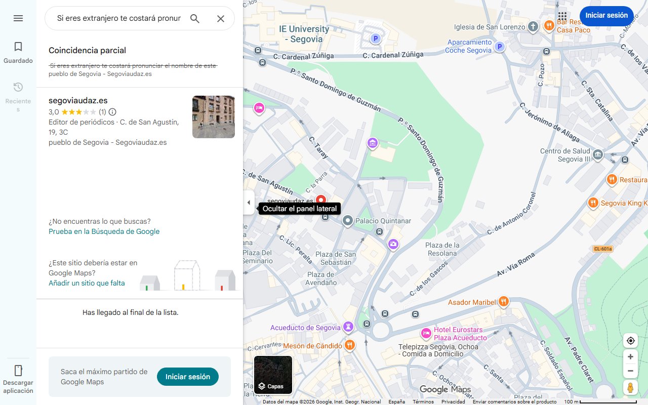 Mapa de Si eres extranjero te costará pronunciar el nombre de este pueblo de Segovia - Segoviaudaz.es