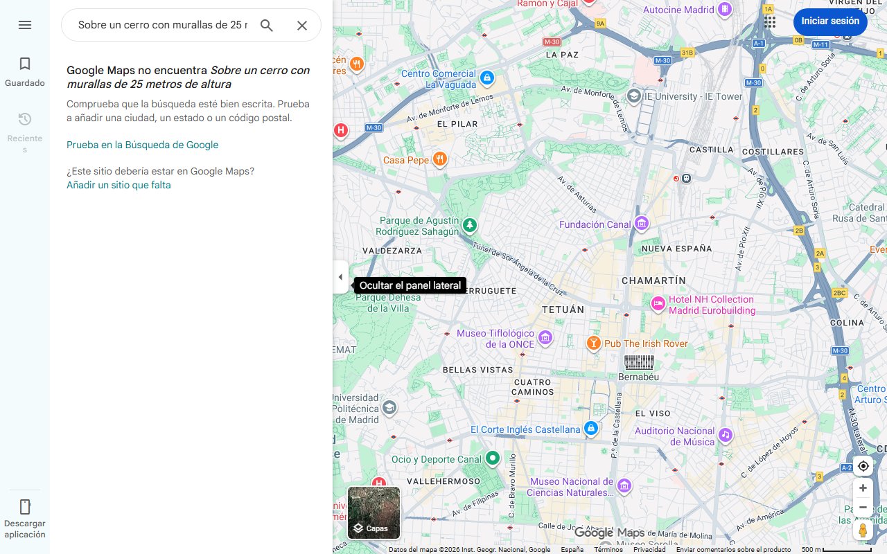 Mapa de Sobre un cerro con murallas de 25 metros de altura: el gran castillo templario que es Bien de Interés Cultural