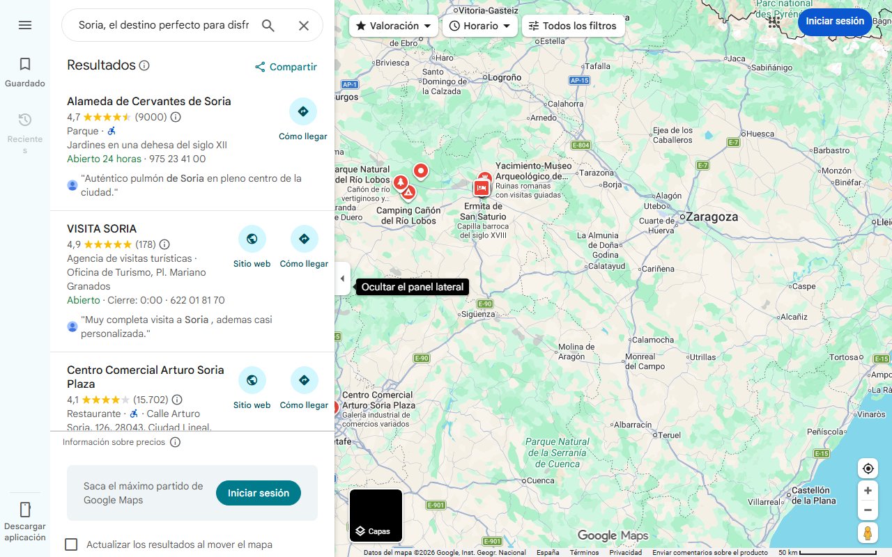 Mapa de Soria, el destino perfecto para disfrutar con familia o amigos
