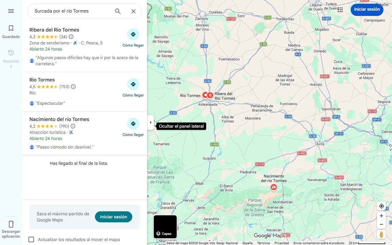 Mapa de Surcada por el río Tormes: la bonita villa salmantina con un puente romano y una fortaleza medieval sobre la roca