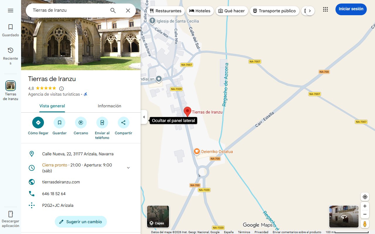 Mapa de Tierras de Iranzu: un pequeño universo a la navarra