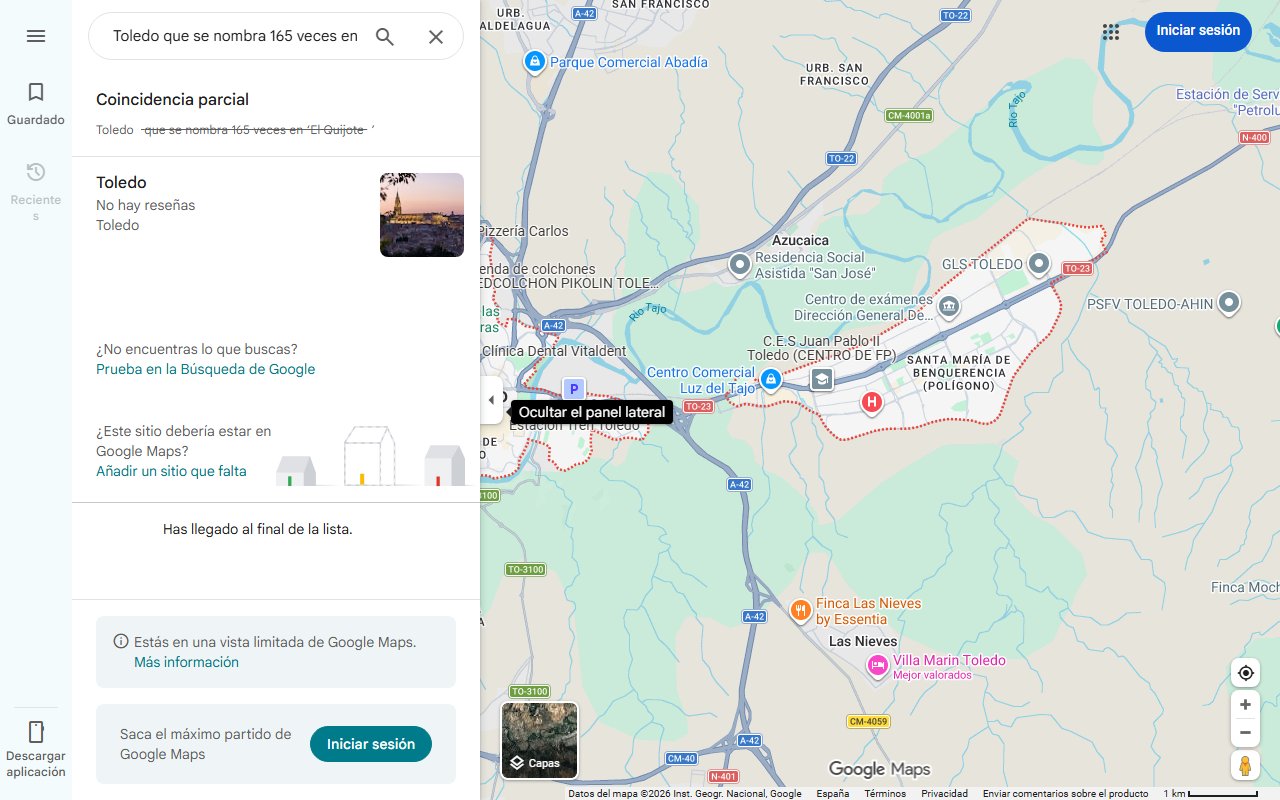 Mapa de El pueblo de Toledo que se nombra 165 veces en ‘El Quijote’: una iglesia y rutas temáticas por la literatura cervantina