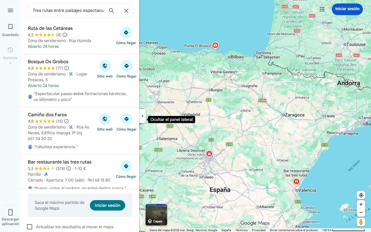 Mapa de Tres rutas entre paisajes espectaculares y misterios para descubrir un rincón inexplorado de A Mariña