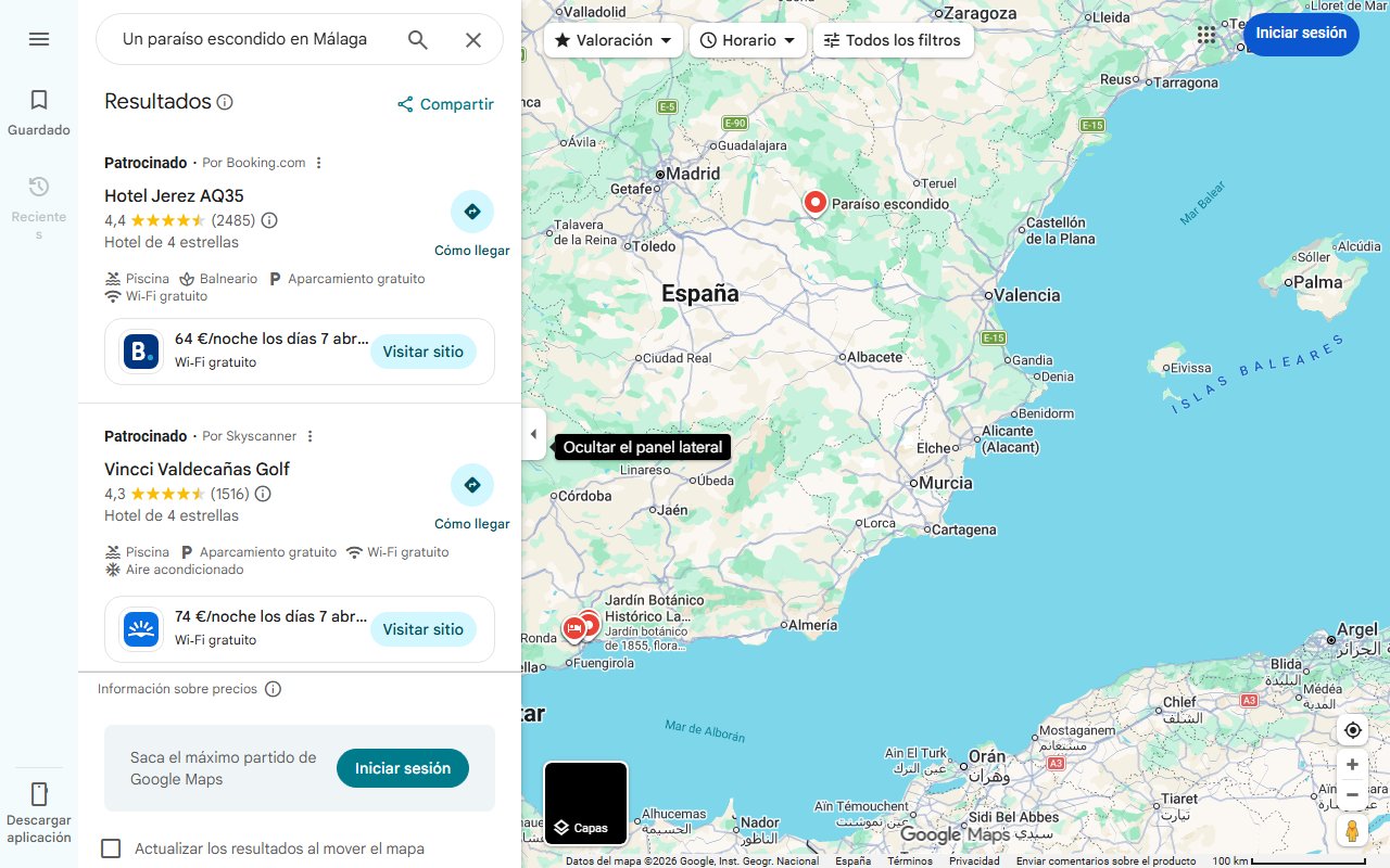 Mapa de Un paraíso escondido en Málaga: baños termales con propiedades
curativas en mitad del bosque