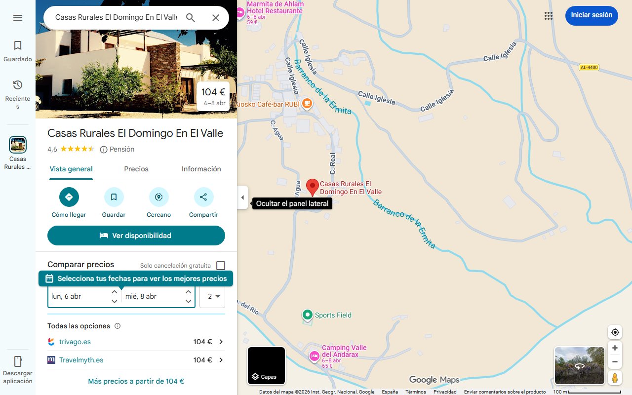 Mapa de Un pueblo de la Alpujarra Almeriense cuenta con una casa palaciega como alojamiento rural