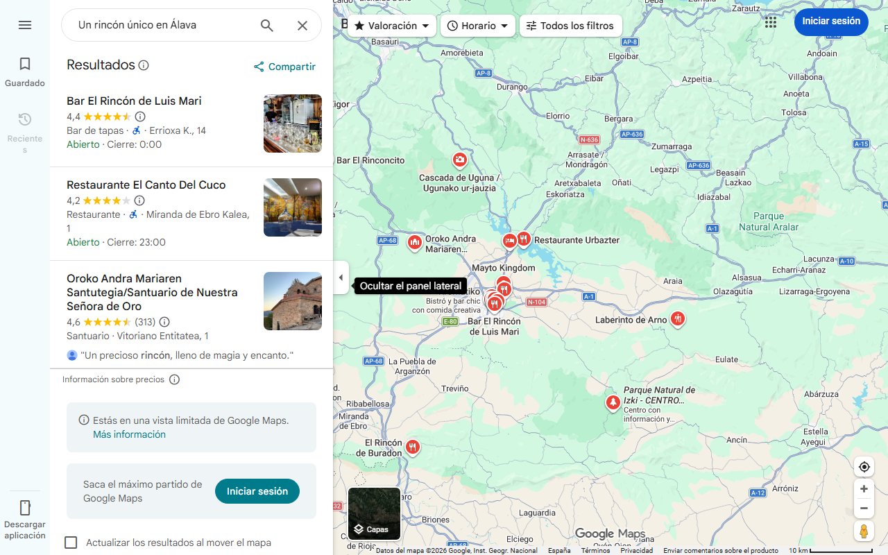 Mapa de Un rincón único en Álava: naturaleza increíble y mucha historia al norte del territorio