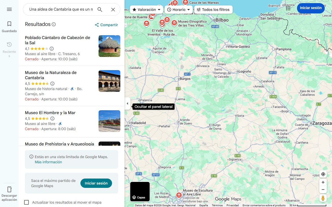 Mapa de Una aldea de Cantabria que es un museo al aire libre