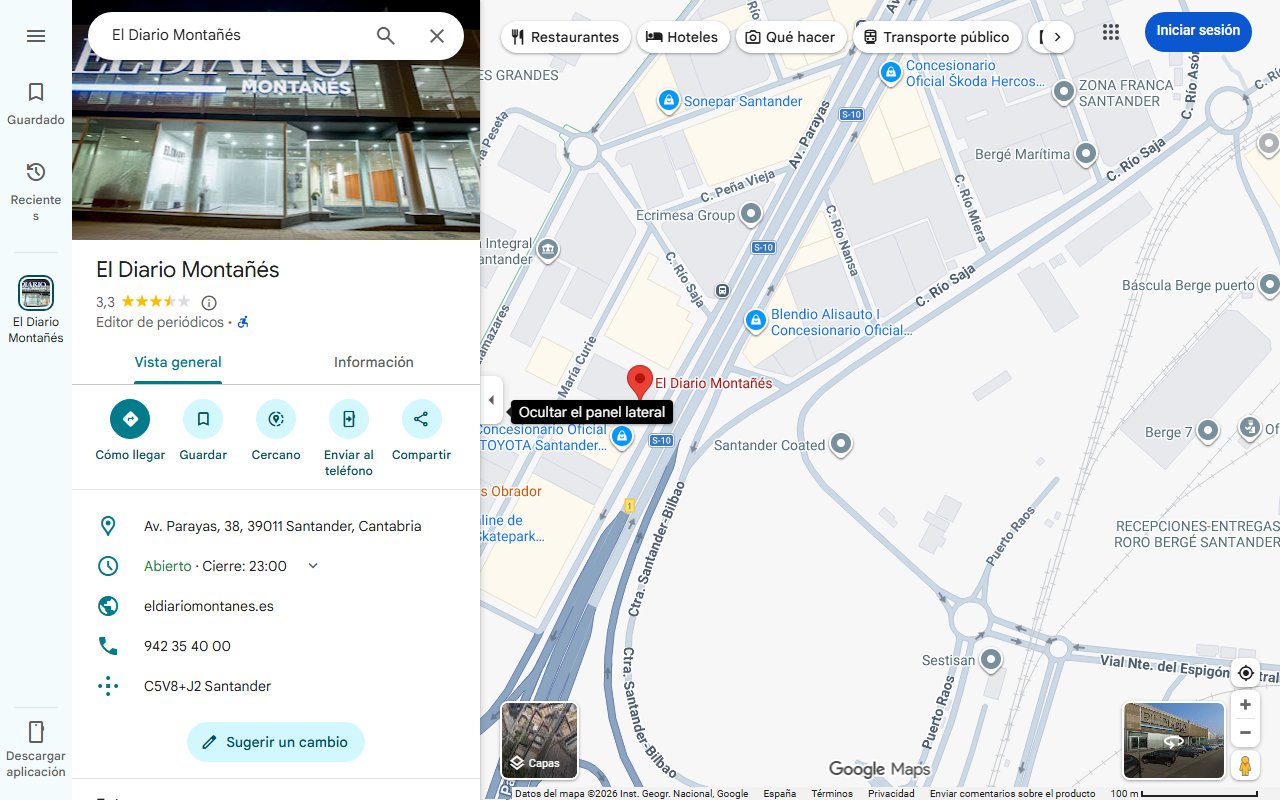 Mapa de Una ruta hecha de tranquilidad | El Diario Montañés
