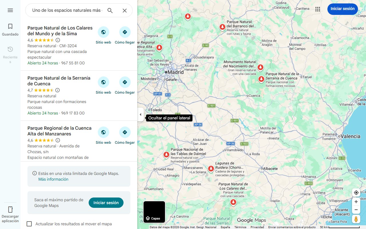 Mapa de Uno de los espacios naturales más grandes de España está en Castilla-La Mancha - ENCLM