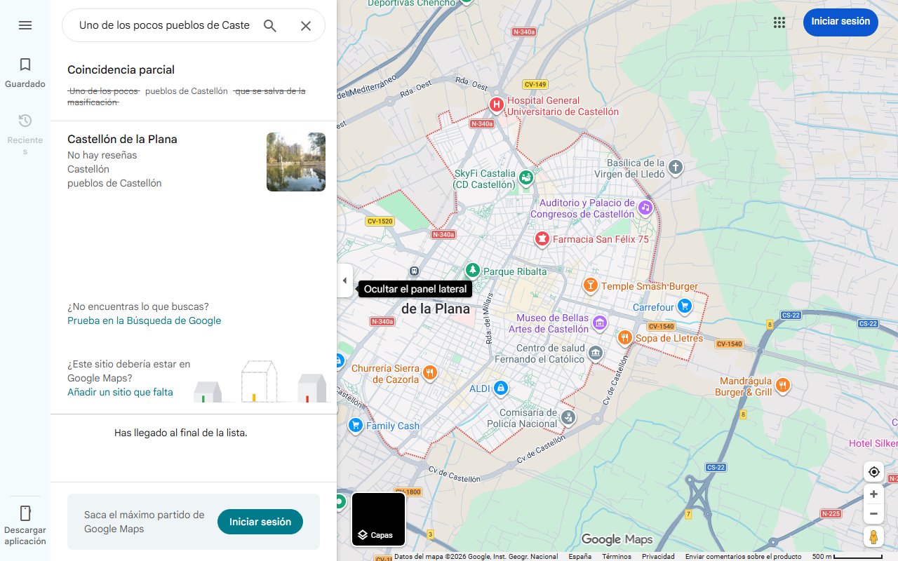 Mapa de Uno de los pocos pueblos de Castellón que se salva de la masificación: playas de agua turquesa y arena blanca