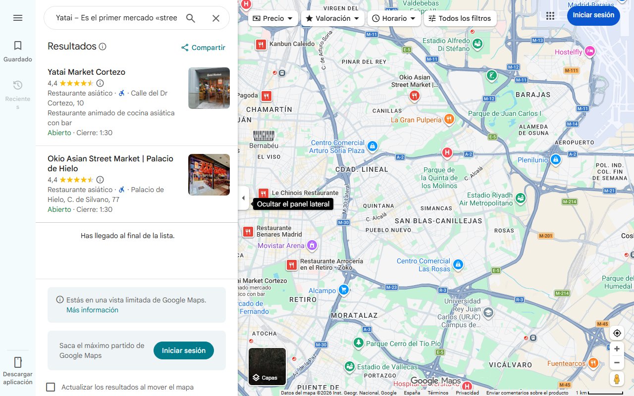 Mapa de Yatai – Es el primer mercado «street market» de cocina oriental con puestos gastronómicos de diferentes regiones que te teletransportarán a Asia con todos tus sentidos.