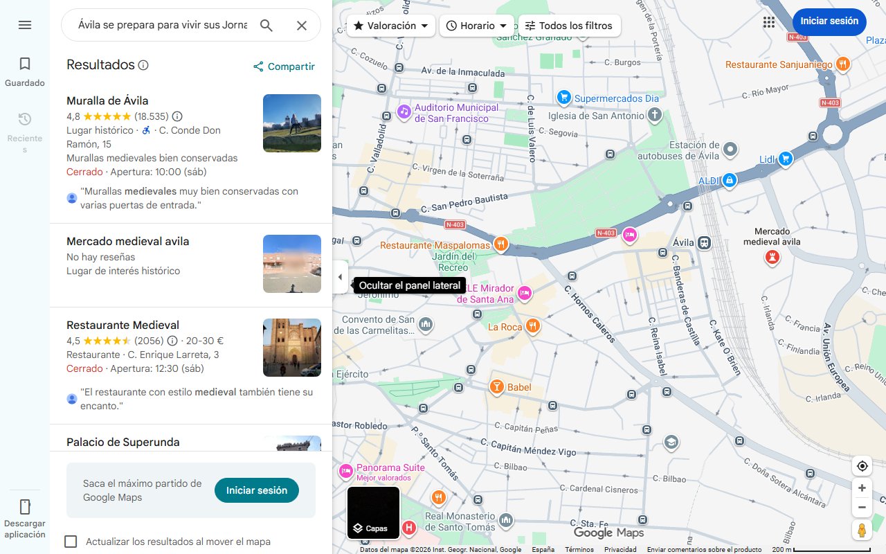 Mapa de Ávila se prepara para vivir sus Jornadas Medievales: 4 días, 300 puestos y más de 150 actividades